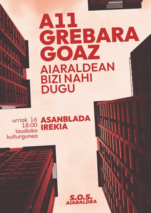 Azaroaren 11ko greba orokorra antolatzen hasteko bilera irekia