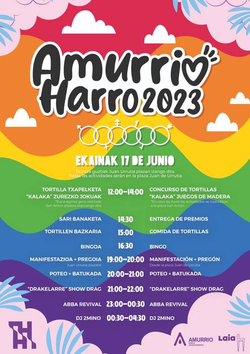 “Amurrio Harro”, LGTBIQA+ harrotasunaren nazioarteko egunaren programazioa