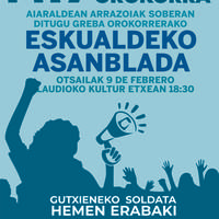 Martxoaren 17eko greba orokorra prestatzeko eskualdeko bilera