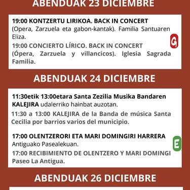 Olentzero eta Mari Domingi Urduñan