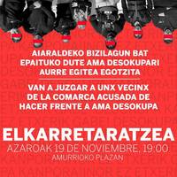 AMA Desokuparen aurkako elkarretaratzea