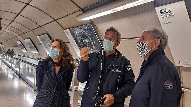 Fernando Moleres argazkilari urduñarraren erakusketa  ikusgai Bilboko Metroan