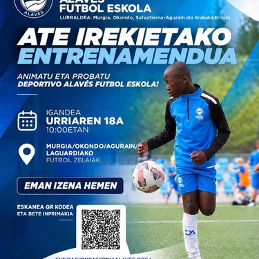 Alavesen ate irekietako entrenamendua