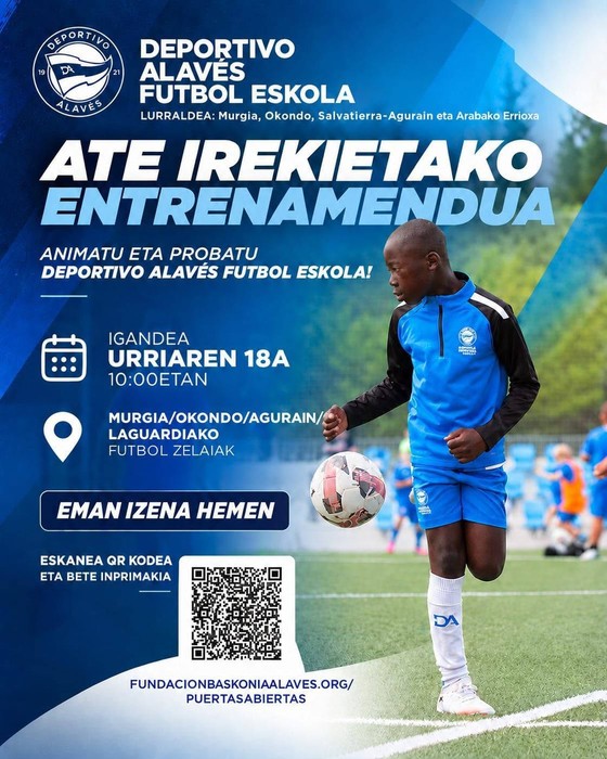 Alavesen ate irekietako entrenamendua