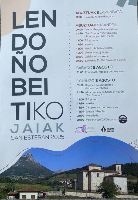 Lendoñobeitiko jaiak: Larunbata
