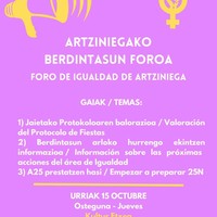 Artziniegako Berdintasun Foroa