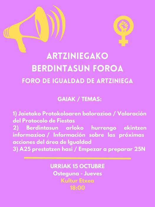 Artziniegako Berdintasun Foroa
