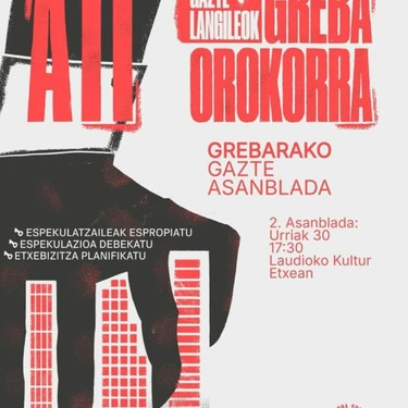 Greba orokorra prestatzeko gazte asanblada