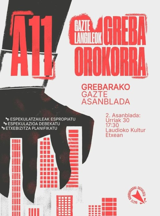 Greba orokorra prestatzeko gazte asanblada