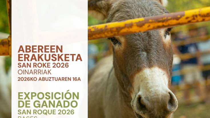 Amurriok San Roke 2026ko Abereen Erakusketarako eta Etxeko Produktuen Salmentarako izen-emateak ireki ditu
