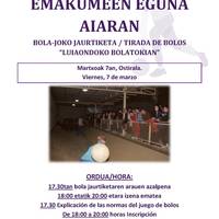 Emakumeen bolo jaurtiketa