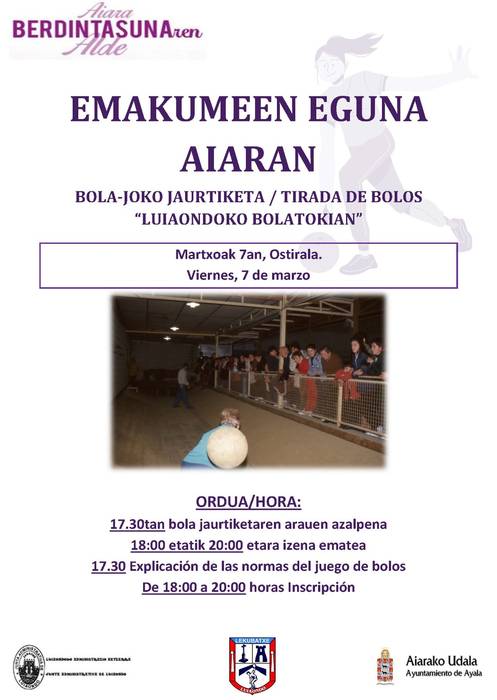 Emakumeen bolo jaurtiketa