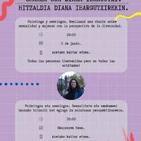 Sexualitate eta emakumeei buruzko hitzaldia Diana Ibargutxirekin