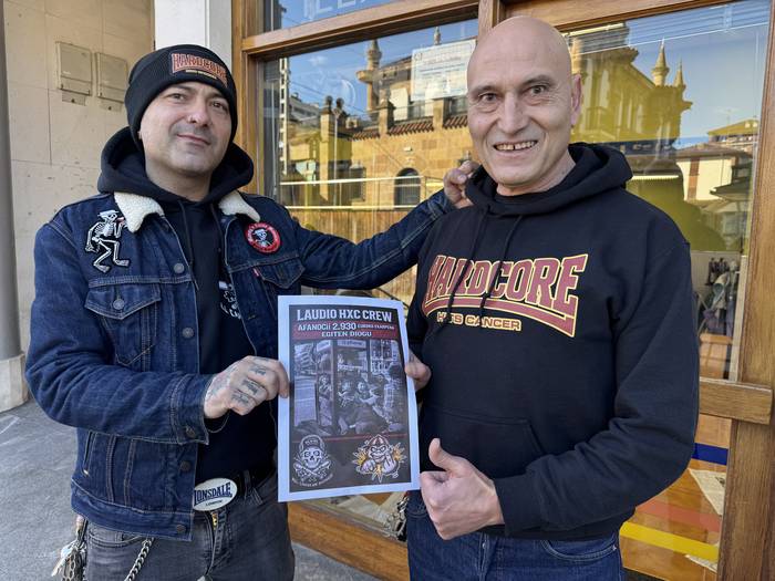 2.930 euro gehiagoko ekarpena egin du Hardcore Hits Cancer ekimenak Laudion