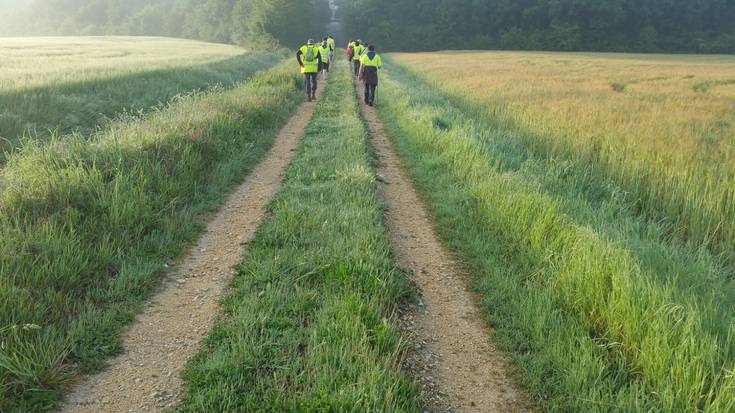 Amurrio eta Gasteiz oinez lotu dituzte, Estibalizeko santutegira joateko ibilaldian