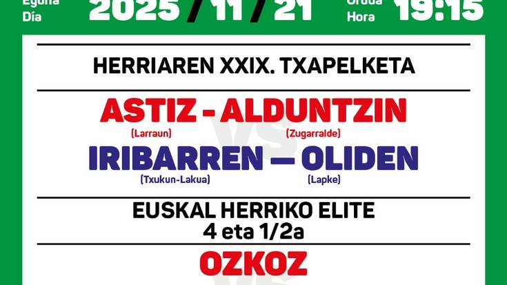 Herriaren XXIX. Txapelketa