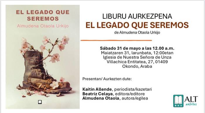 'El legado que seremos' liburu aurkezpena