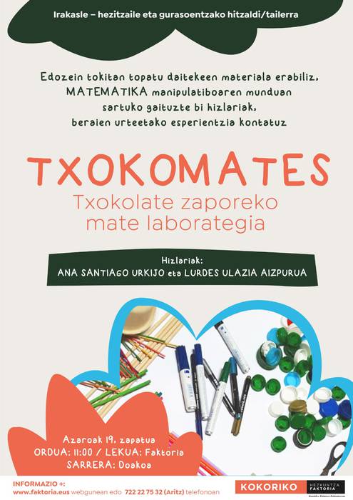 Txokomates, txokolate zaporeko matematika laborategia