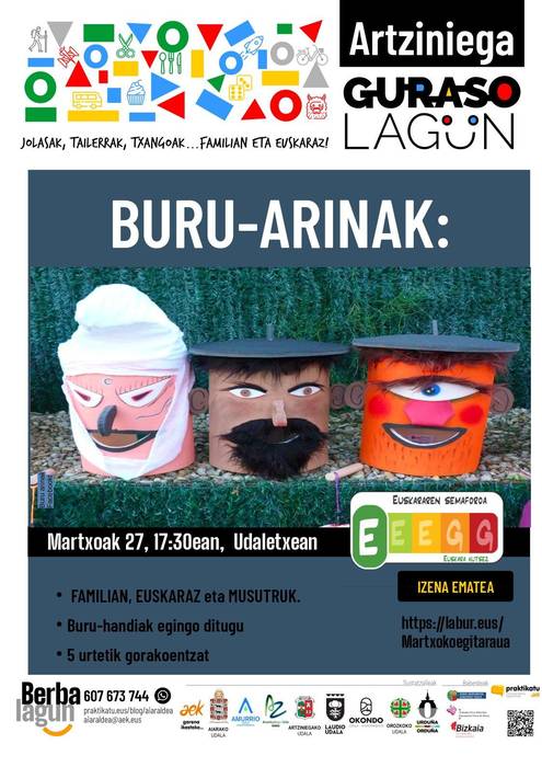 Buru Arinak egiteko tailerra