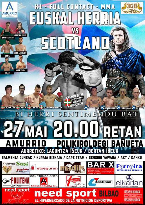 Euskal Herria Eskozia (K1, Full Contact, Kick Boxing, MMA)