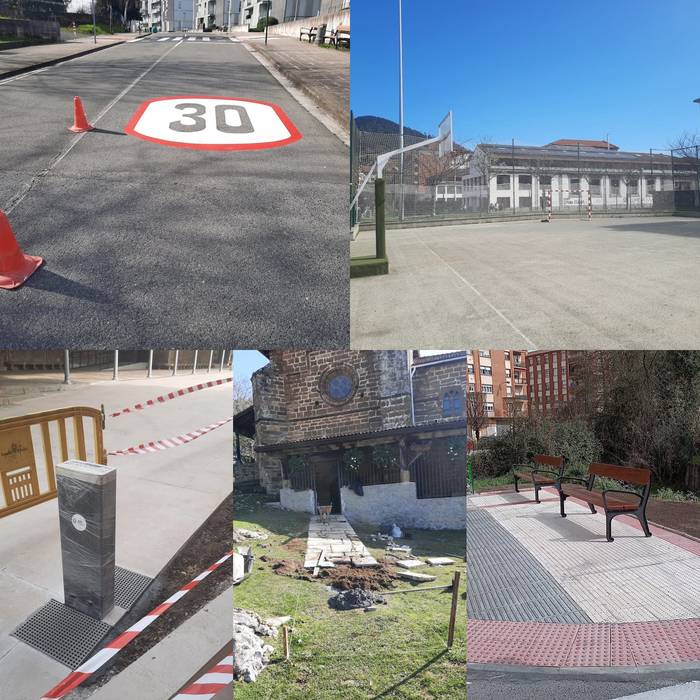 Udalak hainbat obra txiki gauzatu ditu herriko gune ezberdinetan