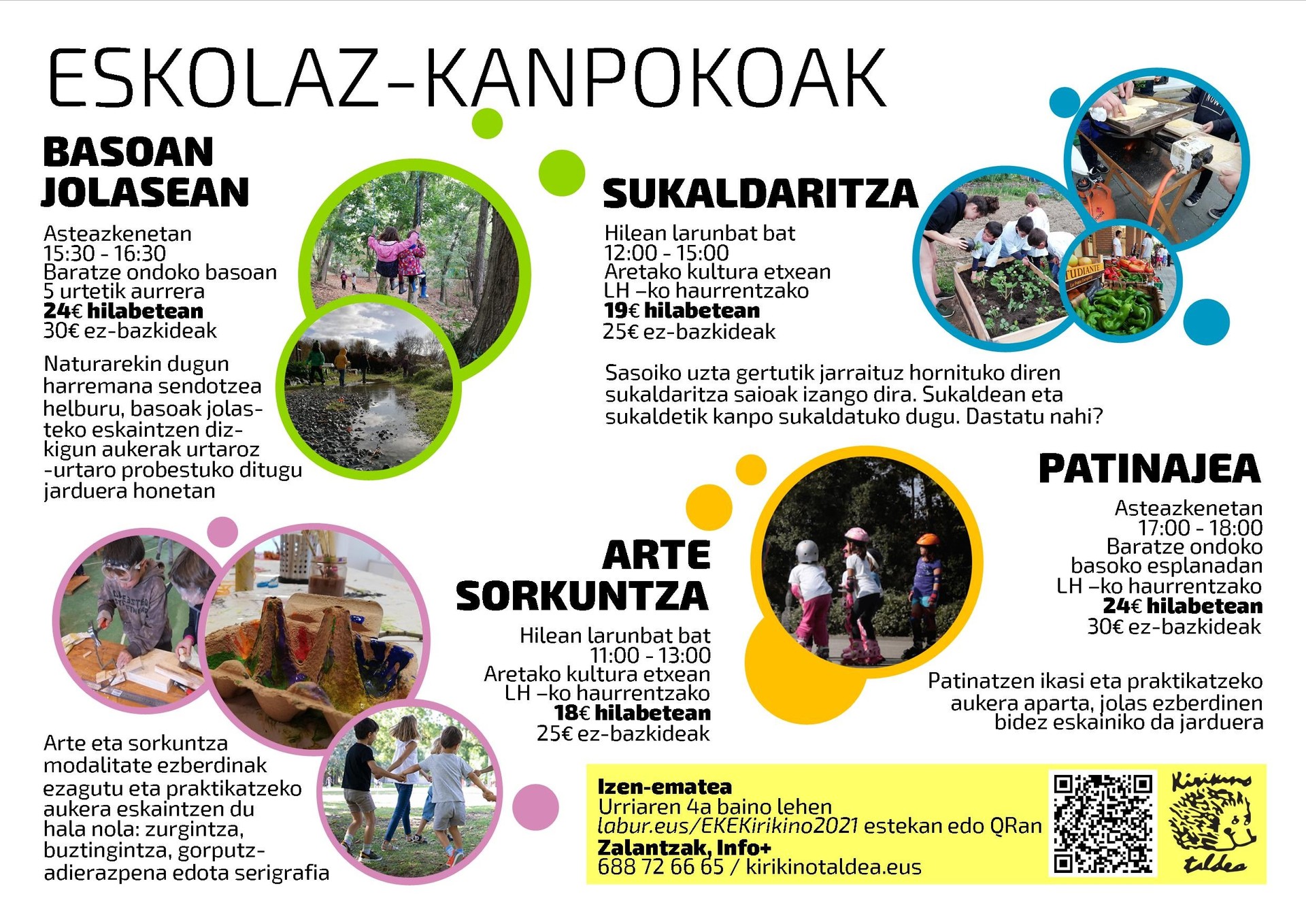 Kirikiñoren eskolaz kanpoko ekintzak abian