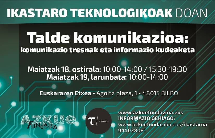Talde komunikazioa lantzeko ikastaroa antolatu du Azkue Fundazioak