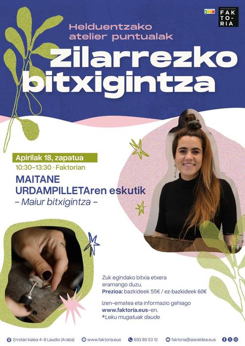 Zilarrezko bitxigintza tailerra