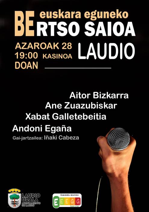 Euskararen eguneko bertso saioa