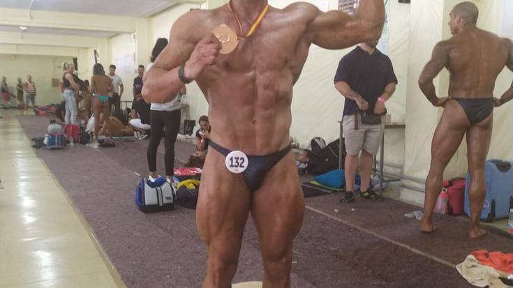 Josu Hernandez hirugarren Espainiako Bodybuilding Txapelketan