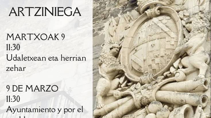 Artziniegako eraikinetako harrien jatorriari buruzko hitzaldia