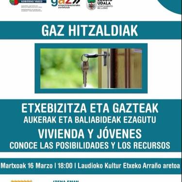 Etxebizitza eta gazteak: aukerak eta baliabideak ezagutu