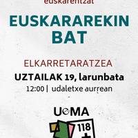 'Euskararekin bat' elkarretaratzeak Orozkon eta Arrankudiaga-Zollon