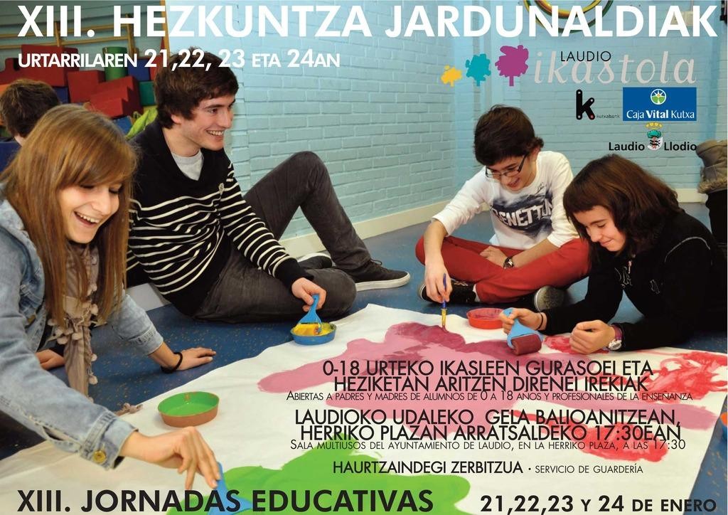 Laudio Ikastolak XIII. hezkuntza jardunaldiak antolatu ditu