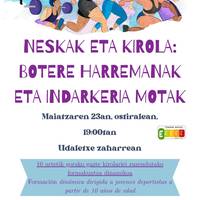 Neskak eta kirola: Botere harremanak eta indarkeria motak