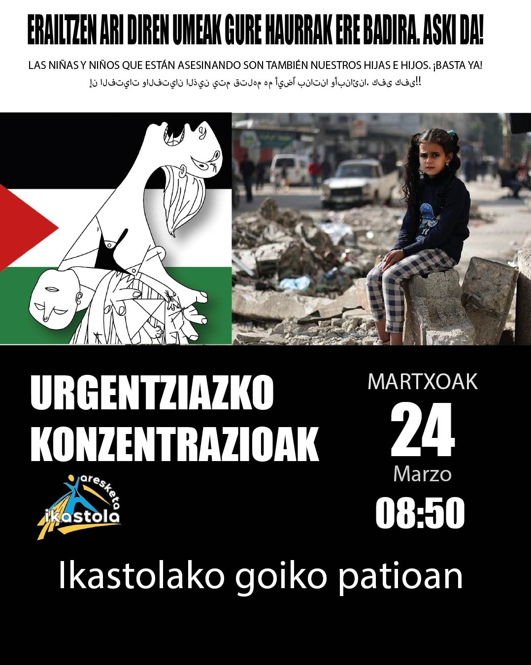 Palestinako umeak ere gure umeak dira