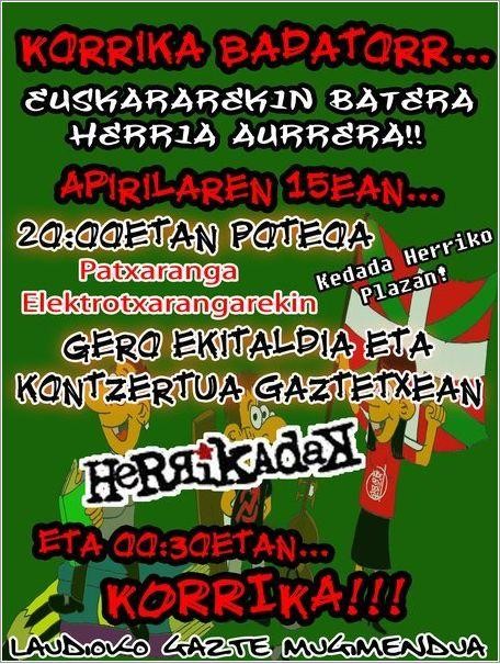 “Euskararekin batera, herria aurrera!” lemapean korrikarekin bat egin du Gazte Mugimenduak 