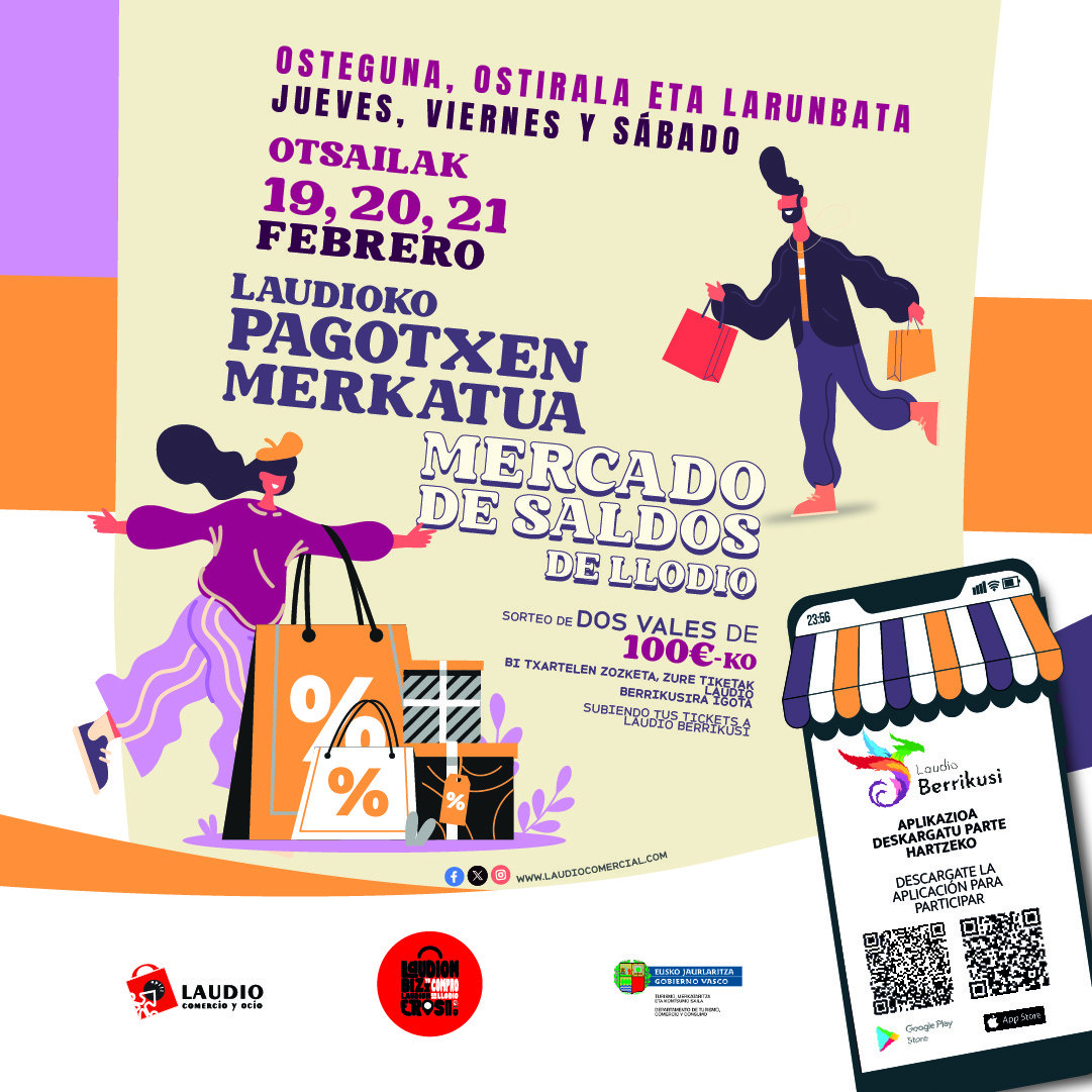 Neguko pagotxen merkatua itzultzen da 100 €-ko bi baleren zozketarekin!