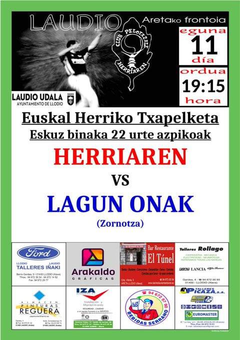 Euskal Herriko pilota txapelketa: Herriaren-Lagun onak