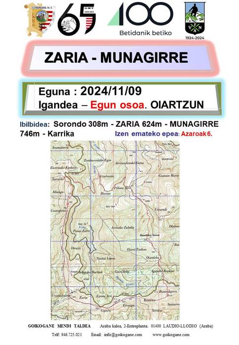 Ibilaldia: Zaria-Munagirre