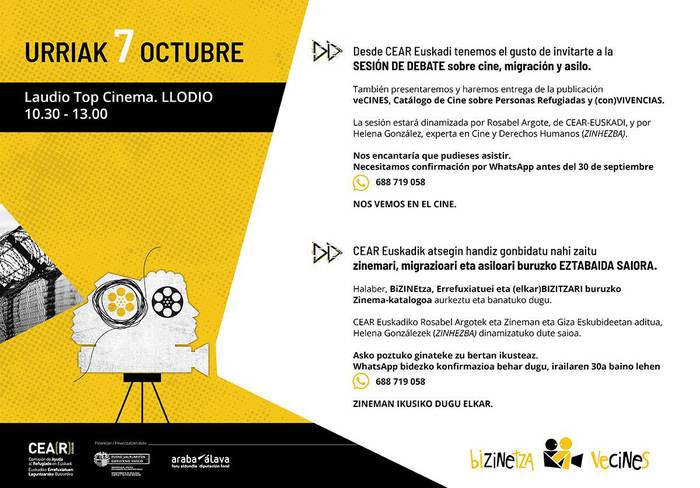 BiZINEtza: migrazioa eta asiloari buruzko eztabaida saioa