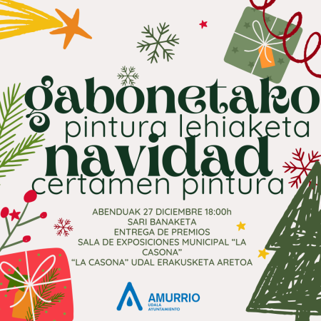 Gabonetako pintura lehiaketaren sari banaketa