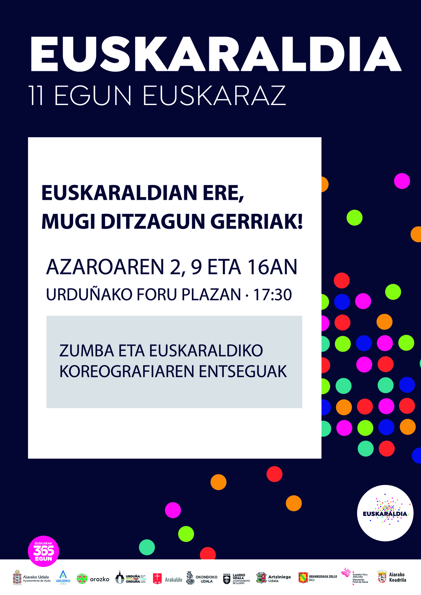 Euskaraldian ere, Urduñako herritarrak gerriak mugituko dituzte.