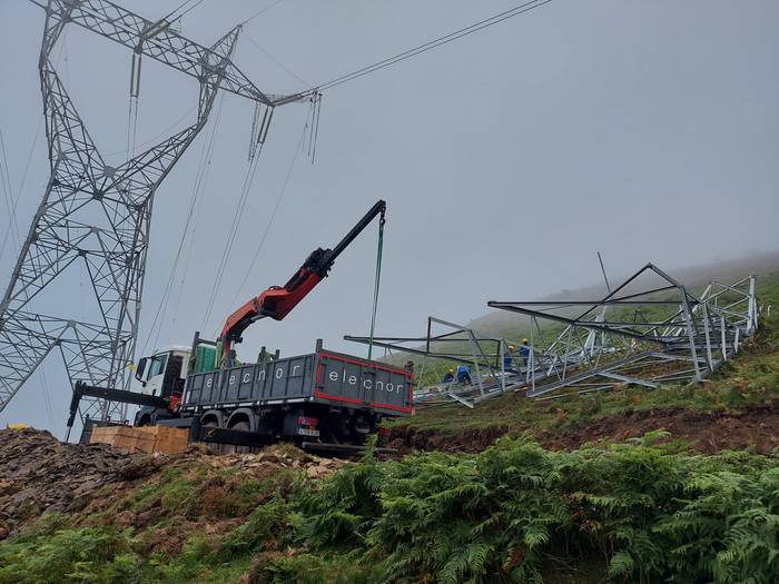 Ganekogortan egiten ari den lanak gelditzea exijitu dio Red Eléctrica de Españari Arrankudiaga-Zolloko Udalak