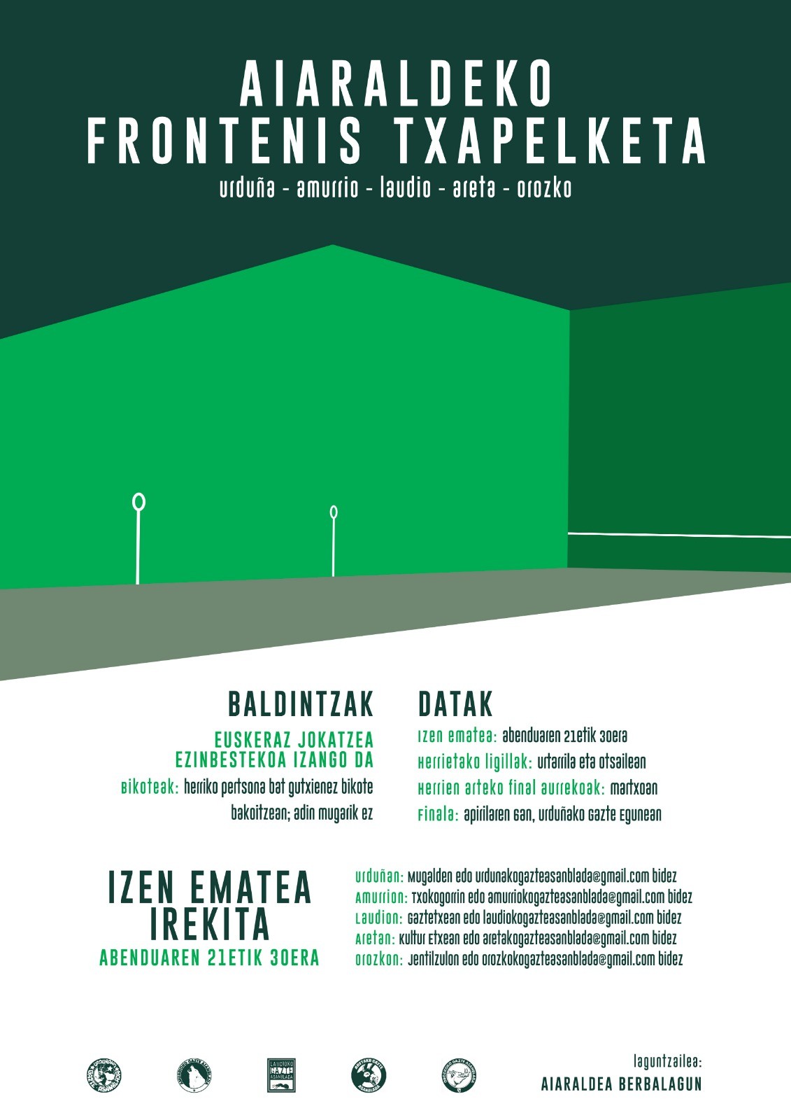 Aiaraldeko Frontenis Txapelketa abian dago!