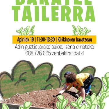 Kirikiñoren baratze tailerra
