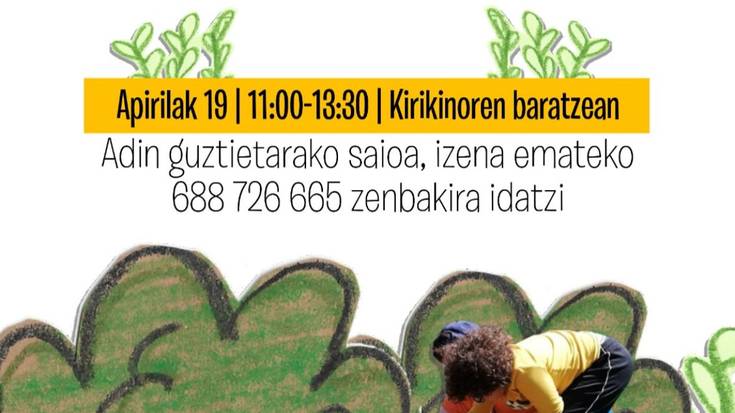 Kirikiñoren baratze tailerra