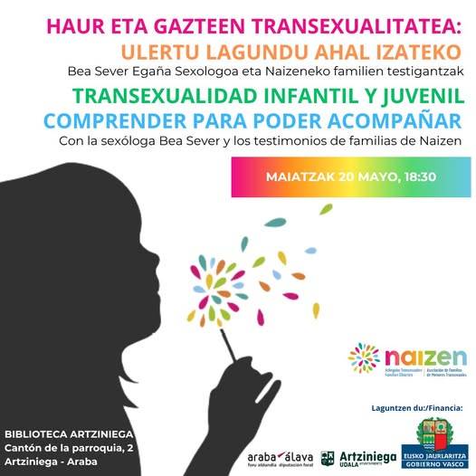 Hitzaldia: 'Haur eta gazteen transexualitatea: ulertu lagundu ahal izateko'