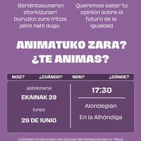 Urduñako Emakumeen eta Gizonen Berdintasunerako IV. Planari buruzko bilera
