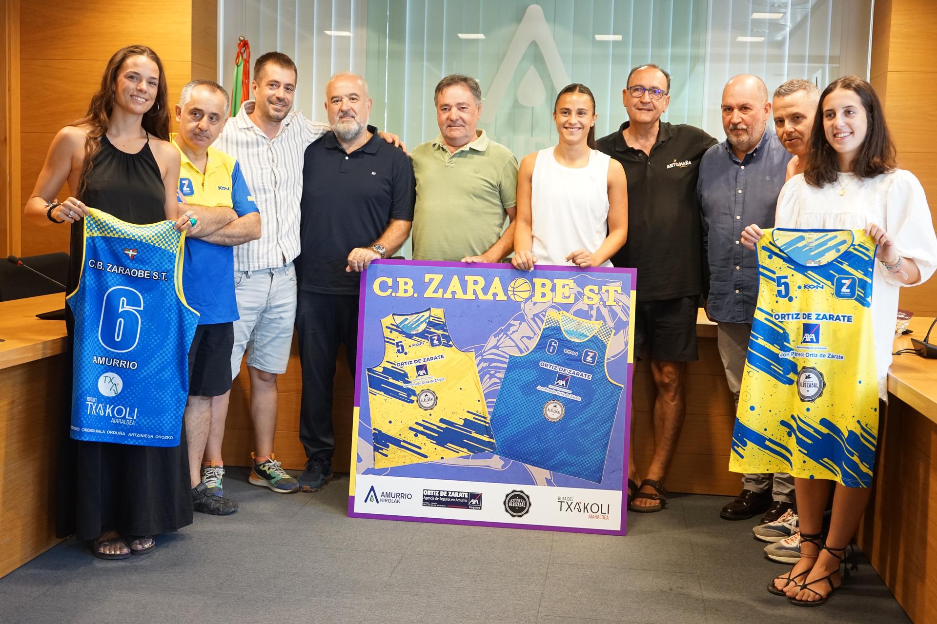 Zaraobe Saskibaloi Taldeak emakumeen kirolaren eta Txakolin Ibilbidearen sustapena uztartuko ditu hurrengo denboraldian